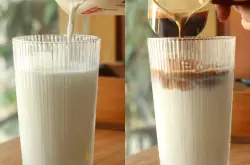 如何自制意式咖啡冰拿铁？冰块牛奶咖啡的比例多少合适？