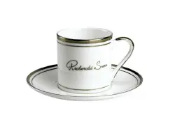 咖啡杯的介绍：骨瓷银边单品咖啡杯 陶瓷 骨瓷