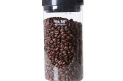 咖啡豆密封罐：台湾YAMI玻璃密封罐 适当保存咖啡豆防止潮湿变味