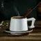 咖啡杯创意设计：欧式咖啡杯碟 简约创意陶瓷马克杯 拿铁咖啡