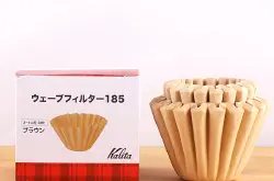 咖啡冲煮滤纸：日本卡利塔Kalita WaveSeries185蛋糕杯咖啡滤纸