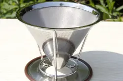 Hario咖啡品牌：双层咖啡滤杯18-8高密度金属滤网 手冲咖啡冲煮法