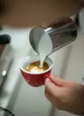 郁金香咖啡拉花方法