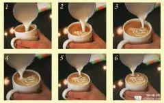 天鹅咖啡拉花方法
