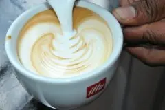 Art Caffe Latte 图解叶型咖啡拉花做法