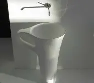 咖啡创意 咖啡杯造型的洗手池