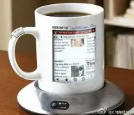 创意咖啡杯 触屏WiFi功能的咖啡杯
