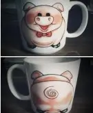 创意咖啡杯介绍 小猪咖啡杯