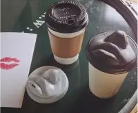 大热门的韩国“亲吻”咖啡杯盖