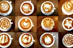 咖啡拉花英文latte art 拿铁咖啡能拉花吗？拉花用什么咖啡豆与牛奶？