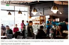 缩短营业时间少赚钱！新西兰移民新政让咖啡馆嗷嗷叫苦