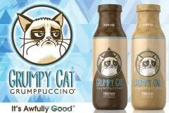Grumpy Cat进军咖啡行业，推出瓶装咖啡饮料“Grumppuccino”