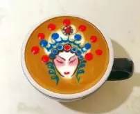 咖啡拉花教程|咖啡拉花怎么做出中国风的《花旦脸谱》？